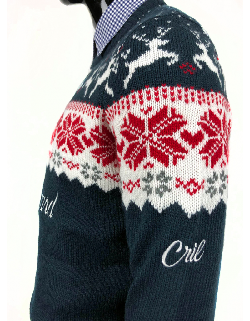 Pull de noel en laine deals
